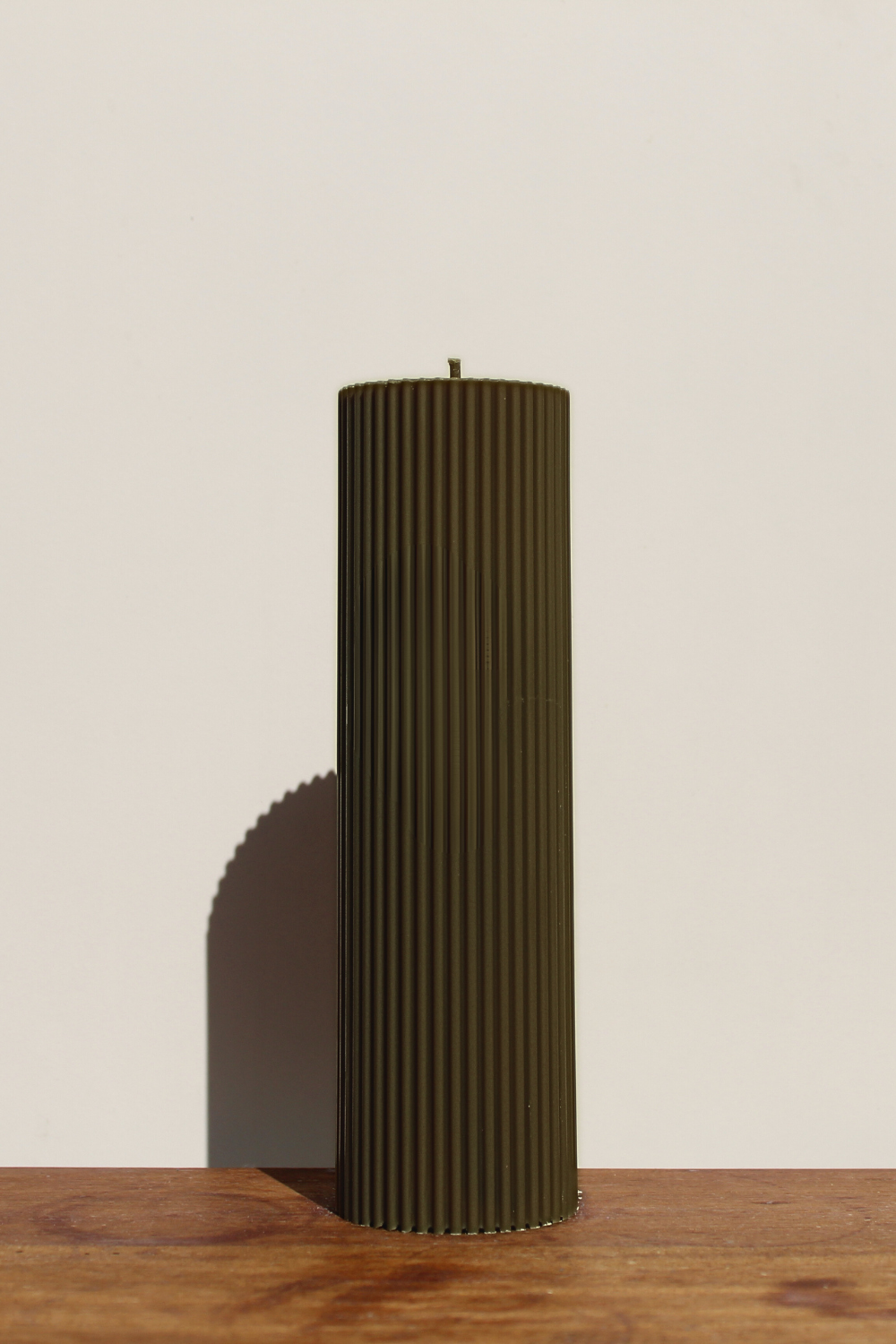 Essence Candle Tall - Dark Olive