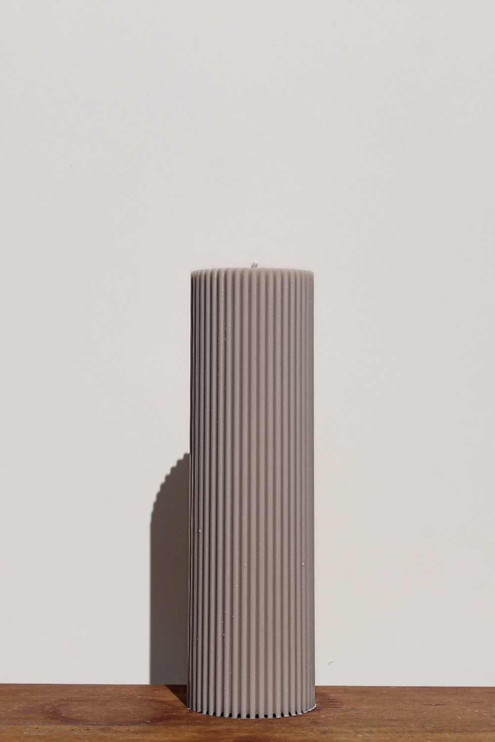 Essence Candle Tall - Light Taupe