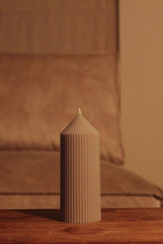 Grace Candle - Light Taupe