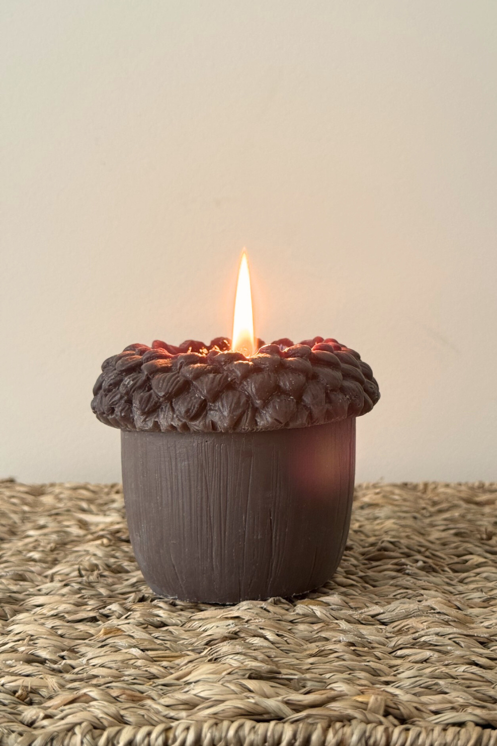 Eikel Kaars - Donkerbruin
