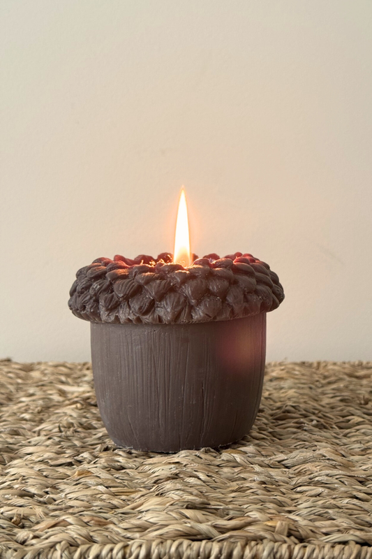 Eikel Kaars - Donkerbruin